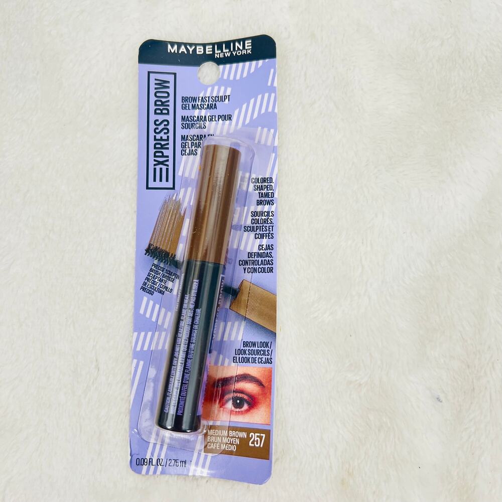 MAYBELLINE Brow Fast Sculpt Gel Mascara   #257 Medium Brown
